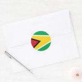 Guyana (Guyanese) vlag Ronde Sticker (Envelop)