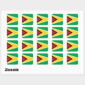 Guyana (Guyanese) vlag Vierkante Sticker (Vel)