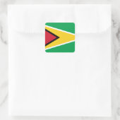 Guyana (Guyanese) vlag Vierkante Sticker (Tas)