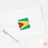 Guyana (Guyanese) vlag Vierkante Sticker (Envelop)