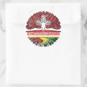 Guyana Guyanisch Schweizer Schweiz Baum Wurzel Ronde Sticker (Tas)