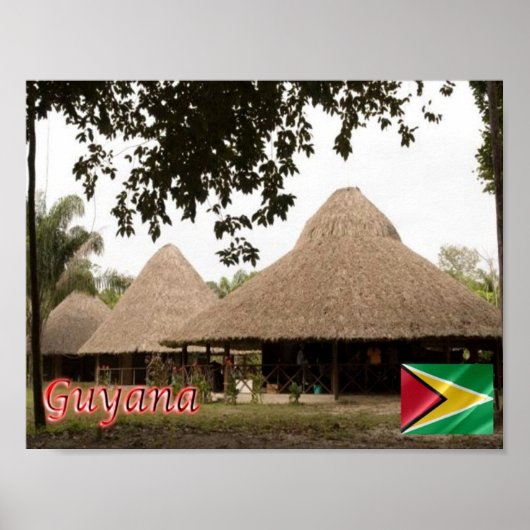 Guyana - Houses - Poster (Voorkant)