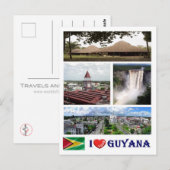 Guyana - I Love - Briefkaart (Voorkant / Achterkant)