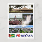 Guyana - I Love - Briefkaart (Voorkant)