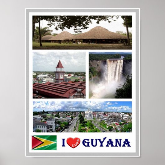 Guyana - I Love - Poster (Voorkant)