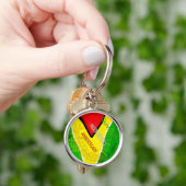 Guyana Independence Anniversary  Sleutelhanger (Hand)