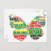 Guyana Independence Celebration Briefkaart (Voorkant / Achterkant)