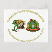 guyana jubileum postkaart (Voorkant)