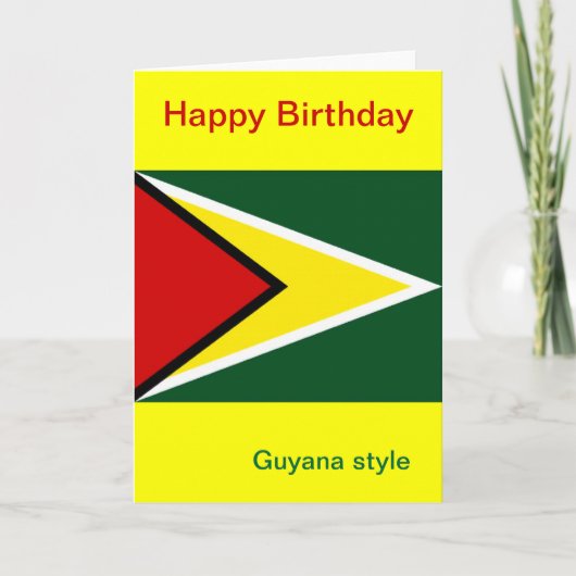 Guyana Kaart (Voorkant)