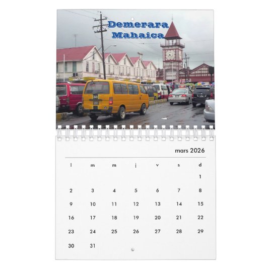 Guyana Kalender (Mar 2026)