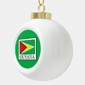 Guyana Keramische Bal Ornament (Rechts)