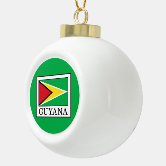 Guyana Keramische Bal Ornament (Rechts)