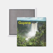 Guyana koelkast magneet (Voorkant / Achterkant)