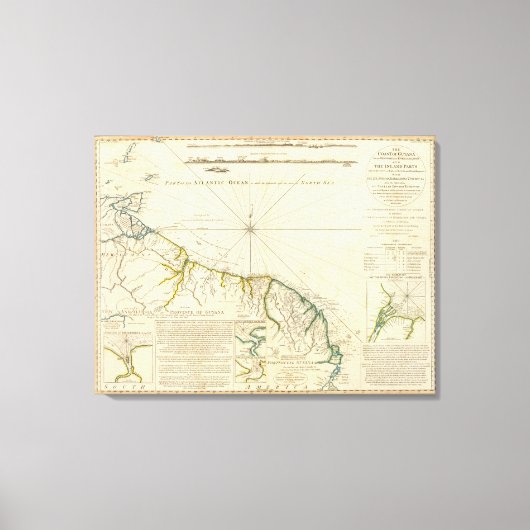 Guyana-kust Canvas Afdruk (Voorkant)