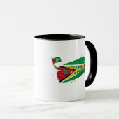Guyana Kwast Ontwerp | Caraïbische Trots Mok (Voorkant rechts)