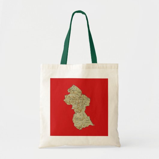 Guyana Map Bag Tote Bag (Voorkant)
