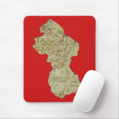 Guyana Map Mousepad Muismat (Met muis)