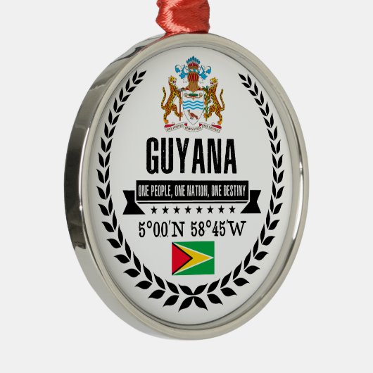 Guyana Metalen Ornament (Rechts)