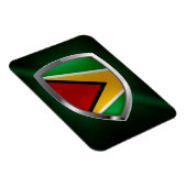 Guyana Mettalic Emblem Magneet (Rechterzijde)