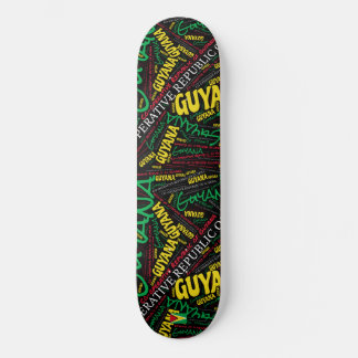Guyana Nationaal Pride Woordwolk Persoonlijk Skateboard