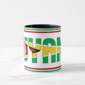 Guyana National Flag Patriotic Coffee Mok (Midden)