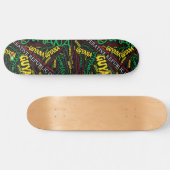 Guyana National Pride Wordcloud Persoonlijk Skateboard (Horizontaal)