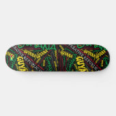 Guyana National Pride Wordcloud Persoonlijk Skateboard (Horizontaal)