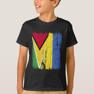 Guyana Oekraine Half Vlag Guyanese Oekraïense Erfe T-shirt