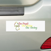 Guyana One People Bumpersticker (Op auto)