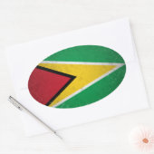 Guyana Ovale Sticker (Envelop)
