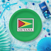 Guyana Papieren Bordje (Feest)