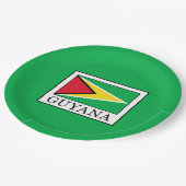 Guyana Papieren Bordje (Gekanteld)