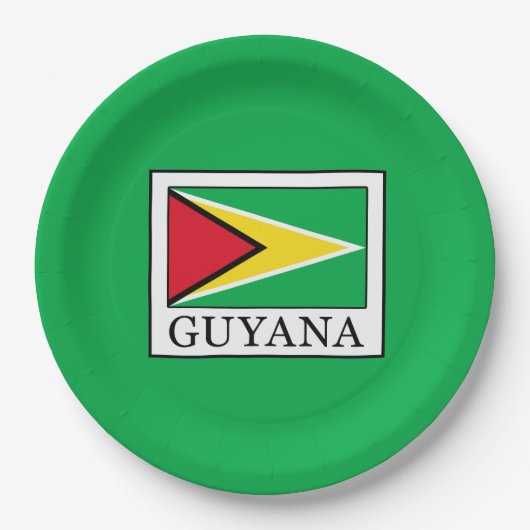 Guyana Papieren Bordje (Voorkant)