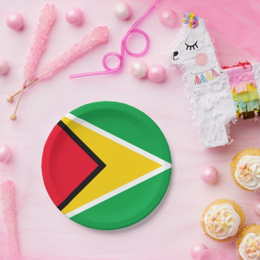 Guyana Papieren Bordje (Feest)