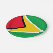 Guyana Papieren Bordje (Gekanteld)