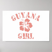 Guyana Pink Girl Poster (Voorkant)