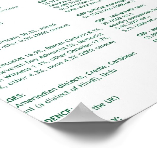 Guyana Poster (Hoek)