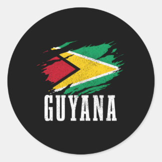 Guyana Pride Guyanese vlag wortels Ronde Sticker