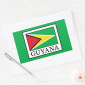 Guyana Rechthoekige Sticker (Envelop)