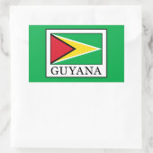 Guyana Rechthoekige Sticker (Tas)