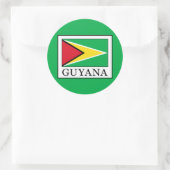 Guyana Ronde Sticker (Tas)