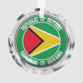 Guyana Round Emblem Ornament (achterkant)