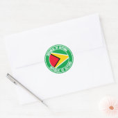 Guyana Round Emblem Ronde Sticker (Envelop)