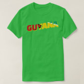 Guyana  stijl retro souvenir 2 t-shirt (Design voorkant)