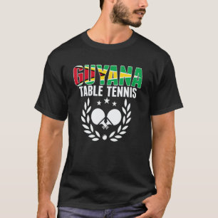 Guyana Tafeltennis Guyanese Ping Pong Team Suppor T-shirt