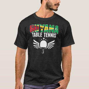 Guyana Tafeltennis Steun Guyanese Ping Pong T-shirt