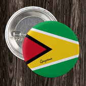 Guyana-toets, patriottische Guyana-vlag mode Ronde Button 3,2 Cm
