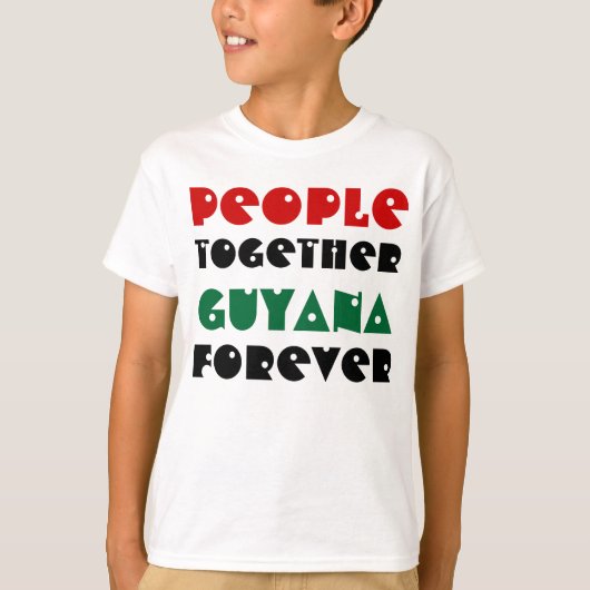 Guyana verenigt kinder t-shirts (Voorkant)