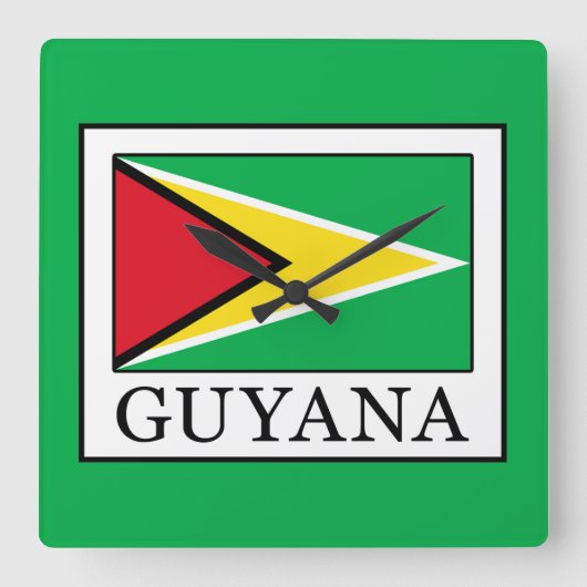 Guyana Vierkante Klok (Voorkant)