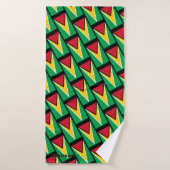 Guyana-vlag 01 badhanddoek (Badhanddoek)